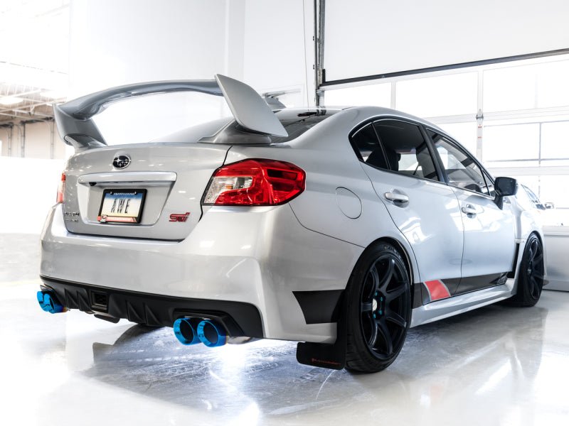 AWE Tuning 12-14 Subaru WRX STI Touring Edition Exhaust - Vapor Blue Quad Tips-Catback-AWE Tuning