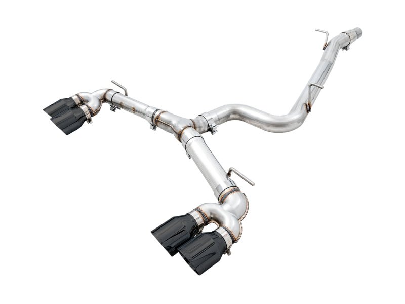 AWE Tuning 15 - 17 Volkswagen Golf R MK7 Track Edition Exhaust - Diamond Black Tips (102mm) Catback