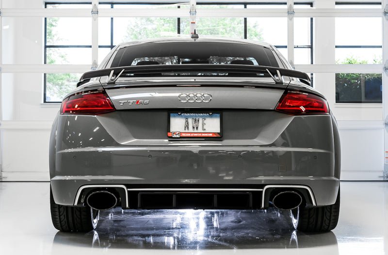 AWE Tuning 18 - 19 Audi TT RS 2.5L Turbo Coupe 8S/MK3 SwitchPath Exhaust w/Diamond Black RS - Style Tips Catback
