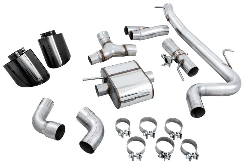 AWE Tuning 18 - 19 Audi TT RS 2.5L Turbo Coupe 8S/MK3 SwitchPath Exhaust w/Diamond Black RS - Style Tips Catback