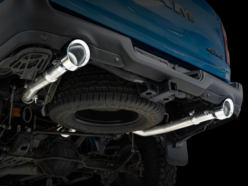 AWE Tuning 19 - 21 RAM 1500 5.7L (w/Cutouts) 0FG Dual Rear Exit Cat - Back Exhaust - Chrome Silver Tips Catback