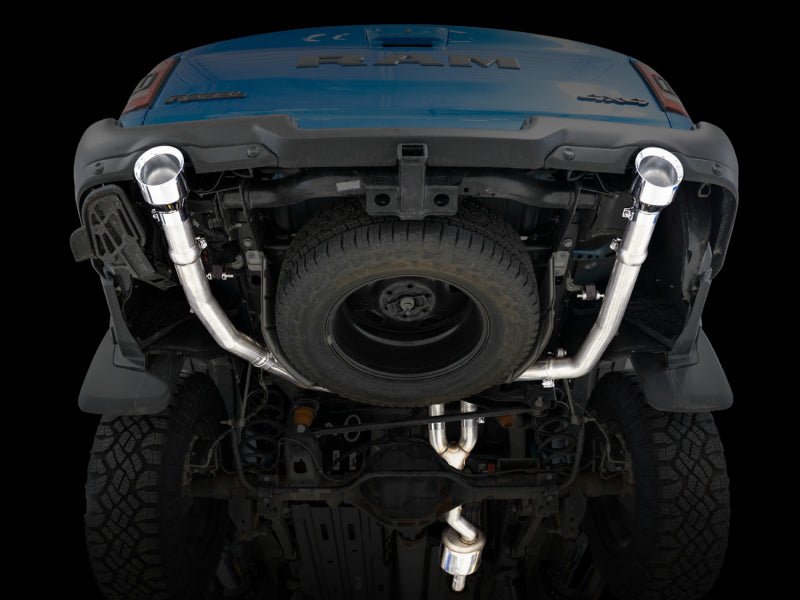 AWE Tuning 19 - 21 RAM 1500 5.7L (w/Cutouts) 0FG Dual Rear Exit Cat - Back Exhaust - Chrome Silver Tips Catback