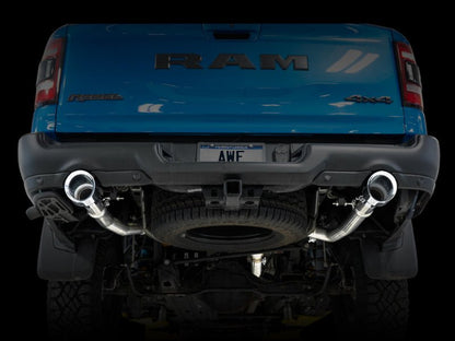 AWE Tuning 19 - 21 RAM 1500 5.7L (w/Cutouts) 0FG Dual Rear Exit Cat - Back Exhaust - Chrome Silver Tips Catback