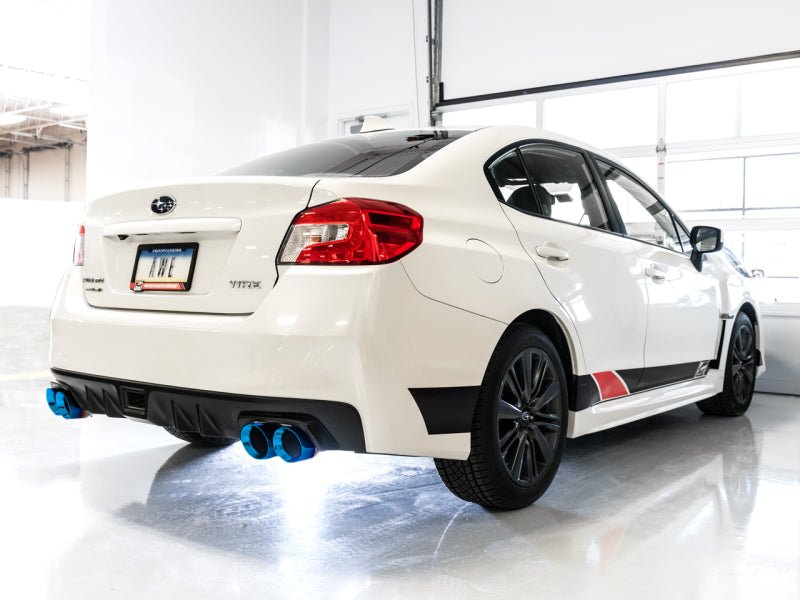 AWE Tuning 2015+ VA WRX Sedan Touring Edition Exhaust - Vapor Blue Quad Tips-Catback-AWE Tuning
