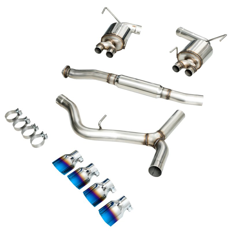 AWE Tuning 2015+ VA WRX Sedan Touring Edition Exhaust - Vapor Blue Quad Tips-Catback-AWE Tuning