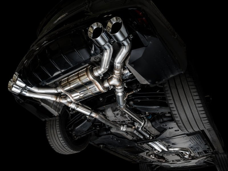 AWE Tuning 2021+ Cadillac CT4 - V Blackwing SwitchPath Exhaust - Chrome Silver Tips Catback