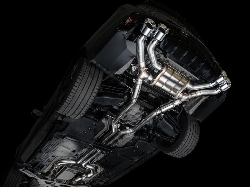 AWE Tuning 2021+ Cadillac CT4 - V Blackwing SwitchPath Exhaust - Chrome Silver Tips Catback
