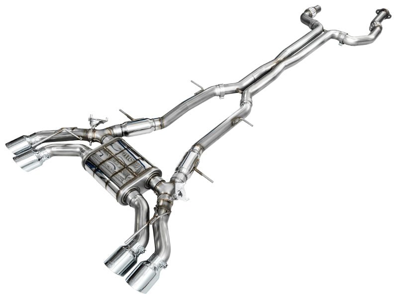 AWE Tuning 2021+ Cadillac CT4 - V Blackwing SwitchPath Exhaust - Chrome Silver Tips Catback