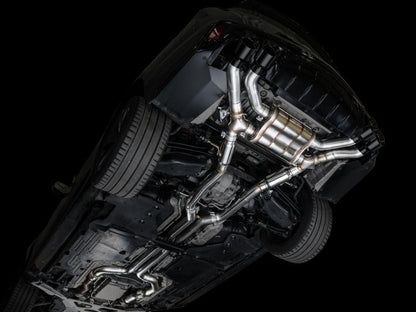AWE Tuning 2021+ Cadillac CT4 - V Blackwing SwitchPath Exhaust - Diamond Black Tips Catback