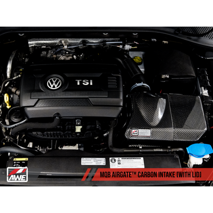 AWE Tuning Audi / Volkswagen MQB 1.8T/2.0T/Golf R Carbon Fiber AirGate Intake w/ Lid