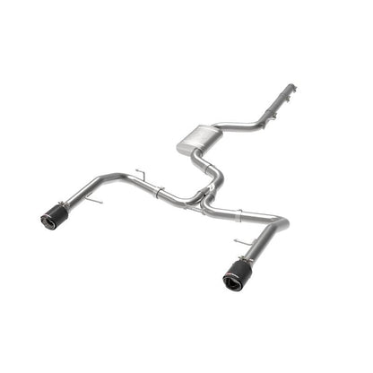 afe 19-21 VW Jetta GLI (MKVII) L4-2.0L (t) MACH Force-Xp 304 SS Cat-Back Exhaust System Carbon Tips