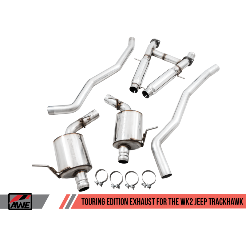 AWE Tuning 2020 Jeep Grand Cherokee SRT/Trackhawk Touring Edition Exhaust - Use w/Stock Tips