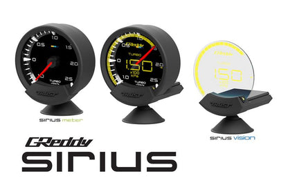 GReddy Sirius Meter - Fuel Pressure 0/6.0kPa 74mm Analog Gauge (w/Fuel Press Sensor & Harness Set)