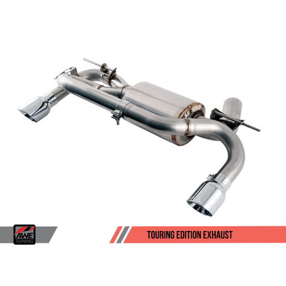 AWE Tuning BMW F3X 335i/435i Touring Edition Axle-Back Exhaust - Chrome Silver Tips (102mm)