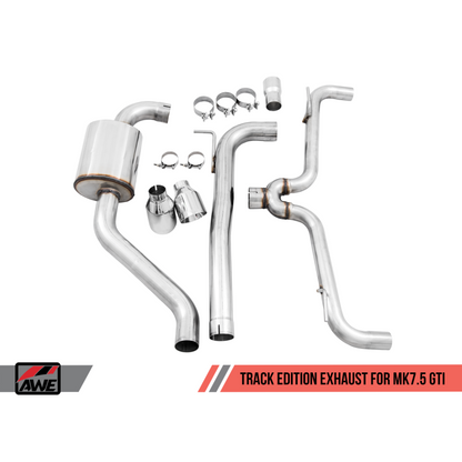 AWE Tuning Volkswagen GTI MK7.5 2.0T Track Edition Exhaust w/Chrome Silver Tips 102mm