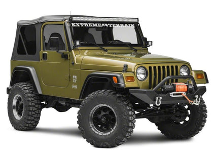 Raxiom 97-06 Jeep Wrangler TJ 50-In LED Light Bar Windshield Mount w/ Auxiliary Bracket