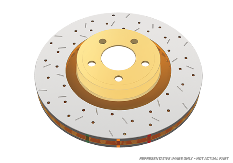 DBA 93-98 Supra Turbo Rear Drilled & Slotted 4000 Series Rotor