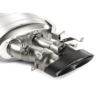 Akrapovič Evolution Line Catback Exhaust (Titanium) w/Carbon Tips - 2014-2017 Audi RS7 Sportback (C7)