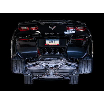 AWE Tuning 14-19 Chevy Corvette C7 Z06/ZR1 Touring Edition Axle-Back Exhaust w/Black Tips