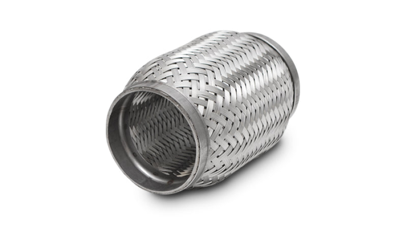 Vibrant SS Flex Coupling with Inner Braid Liner 2.5in inlet/outlet x 4in flex length