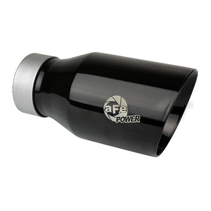 aFe 20-21 Jeep Wrangler Large Bore-HD 3in 304 Stainless Steel DPF-Back Exhaust System - Black Tip