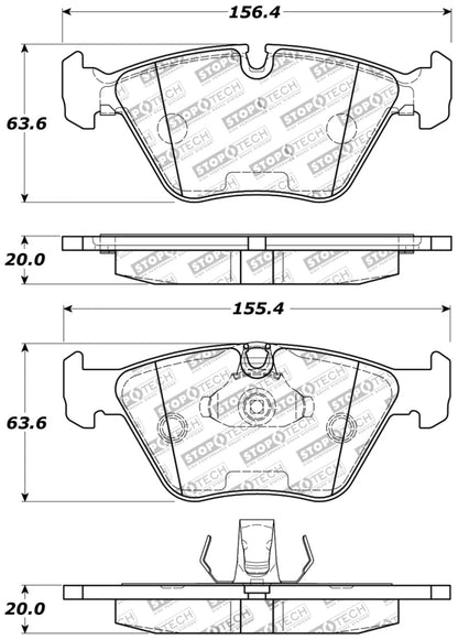 StopTech Performance 04-09 BMW X3 (E38) / 06-09 Z4 3.0Si (E86) / 00-07 330 Series Front Brake Pads