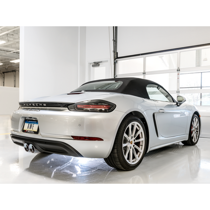 AWE Tuning Porsche 718 Boxster / Cayman SwitchPath Exhaust (PSE Only) - Chrome Silver Tips