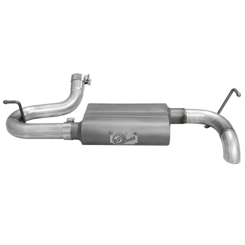 aFe Scorpion Exhaust System Axle Back Aluminized Hi-Tuck 07-17 Jeep Wrangler JK V6 3.6/3.8L