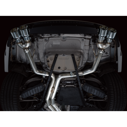 AWE Tuning 19-23 Audi C8 S6/S7 2.9T V6 AWD Track Edition Exhaust - Chrome Silver Tips