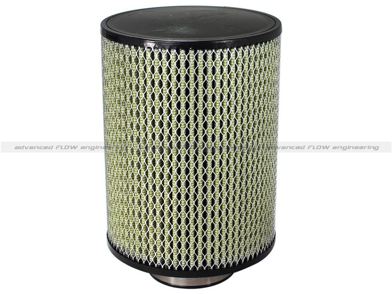 aFe MagnumFLOW Air Filters UCO P5R A/F P5R 3-1/2F x 5B x 3-1/2T x 12H