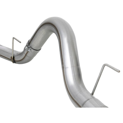 aFe Large Bore-HD 4in 409 SS DPF-Back Exh 18-19 Ford F-150 V6-3.0L (td) w/ Polished Tip
