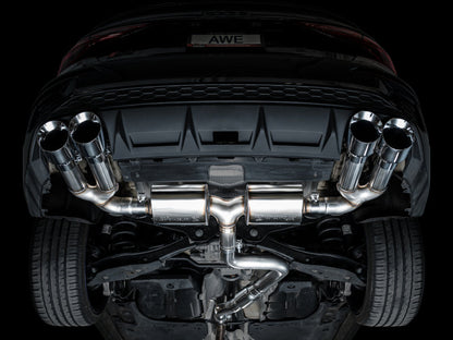 AWE Tuning 22-24 Audi 8Y S3 Touring Edition Exhaust - Chrome Silver Tips