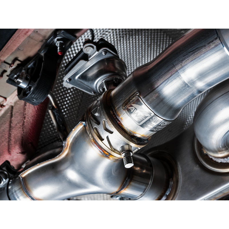 AWE Tuning BMW F8X M3/M4 Track Edition Catback Exhaust - Chrome Silver Tips
