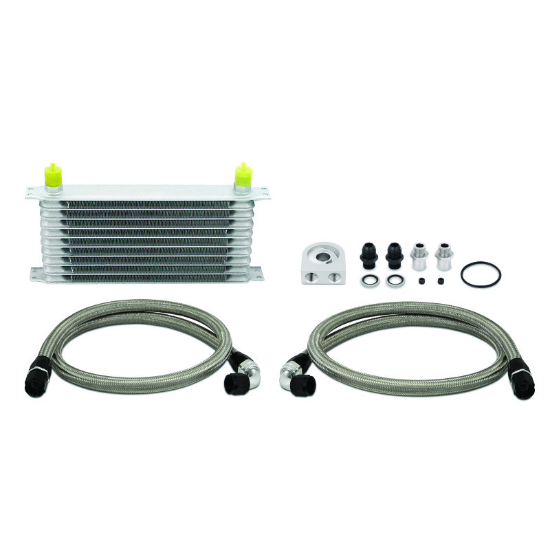 Mishimoto Universal 10 Row Oil Cooler Kit (Metal Braided Lines)