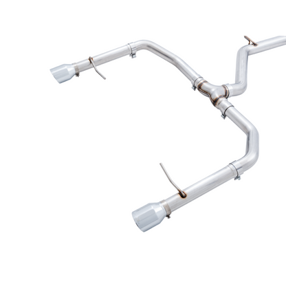 AWE Tuning 18-21 Volkswagen Jetta GLI Mk7 Track Edition Exhaust - Chrome Silver Tips (Fits OEM DP)