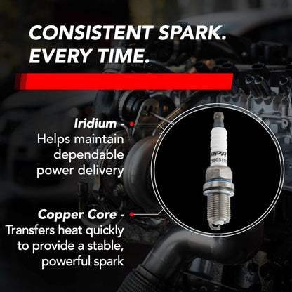 APR EA888.1/2/EA837/EA113 Iridium Pro Spark Plug - Heat Range 9 - 14mm x 19mm x 16mm - SINGLE