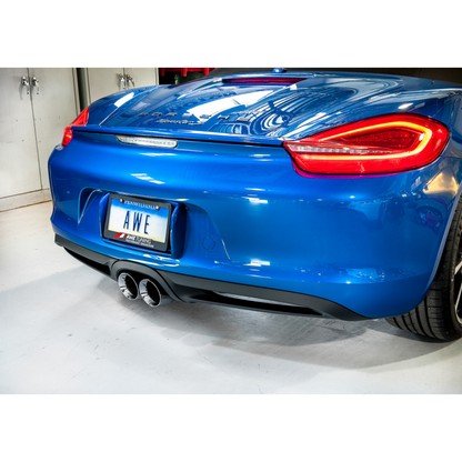 AWE Tuning Porsche 981 Performance Exhaust System - w/Chrome Silver Tips