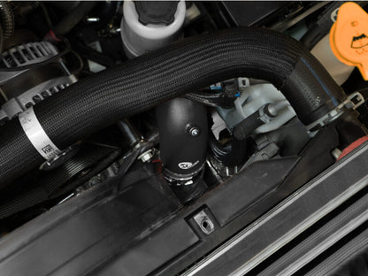 aFe BladeRunner 3-1/2in Aluminum Cold Charge Pipe Black RAM Diesel Trucks 25-26 L6-6.7L (td)