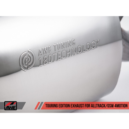 AWE Tuning VW MK7 Golf Alltrack/Sportwagen 4Motion Touring Edition Exhaust - Diamond Black Tips
