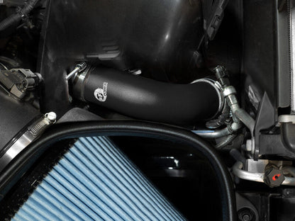 aFe BladeRunner 3in & 3-1/2in AL Hot and Cold Charge Pipe Kit Black RAM Diesel Trucks 25-26 L6-6.7L