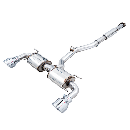 AWE Tuning Subaru BRZ/ Toyota GR86/ Toyota 86 Touring Edition Cat-Back Exhaust- Chrome Silver Tips