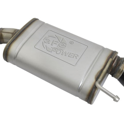 aFe MACHForce XP 2.5in 409 Stainless Axle Back Exhaust w/ Black Tips 15-17 Ford Mustang I4-2.3L (t)