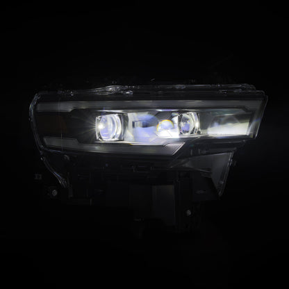 AlphaRex 25-26 Dodge Ram 1500 Luxx LED Proj Headlights -Black w/Activ Lit/ Seq Signal/Switchbk DRL
