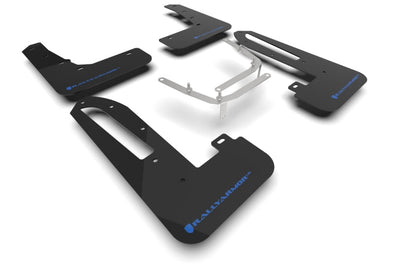 Rally Armor 23-26 Honda Civic Type R Black Mud Flap Light Blue Logo