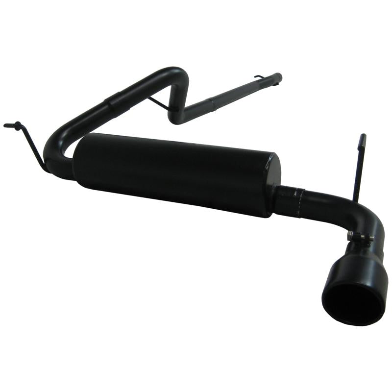 MBRP 12 Jeep Wrangler/Rubicon 3.6L V6 Cat Back Single Rear Exit Off-Road Black Exhaust