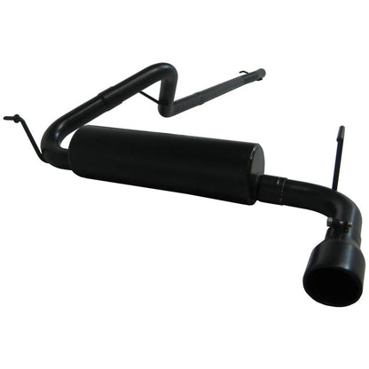 MBRP 12 Jeep Wrangler/Rubicon 3.6L V6 Cat Back Single Rear Exit Off-Road Black Exhaust