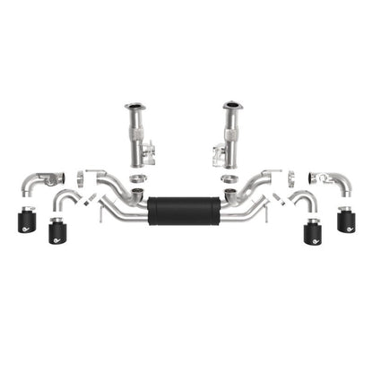 aFe MACH Force-Xp 3in to 2-1/2in 304SS Cat-Back 2020 Chevy Corvette (C8) 6.2L - Black Tip