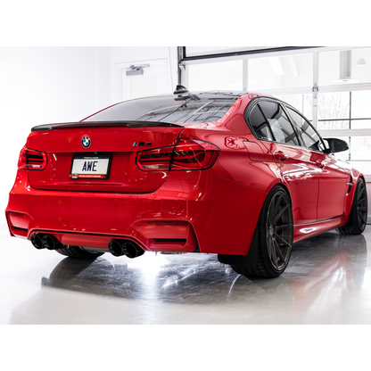 AWE Tuning BMW F8X M3/M4 Track Edition Catback Exhaust - Diamond Black Tips
