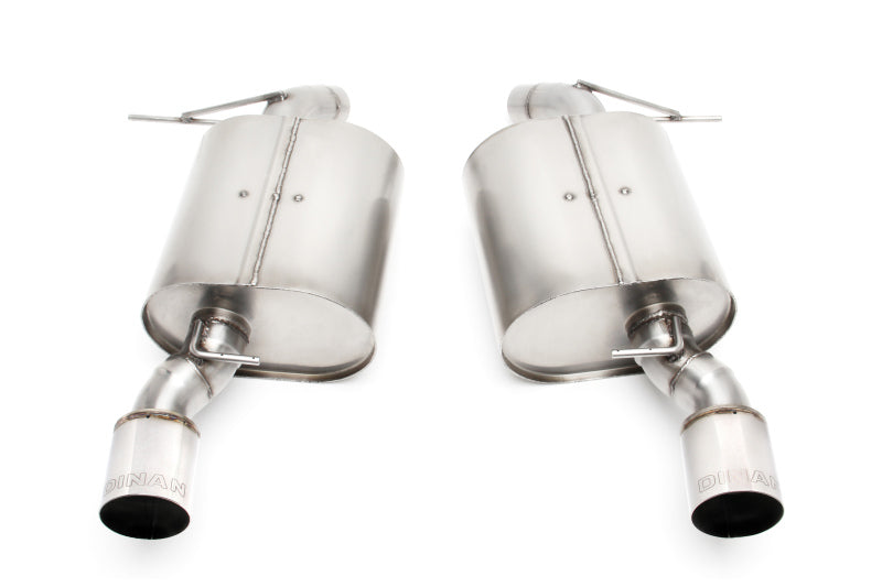Dinan 07-11 BMW 335i/335xi (E90) Free Flow Axleback Exhaust System - Polished Tips