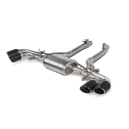 Akrapovič Slip-On Line Exhaust (Titanium) w/Carbon Tips - 2024+ BMW X5M/X6M (F95 FL)